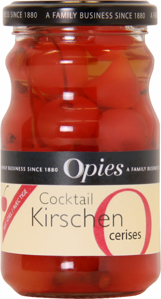 Opies Cocktail cherries with stem (101603)