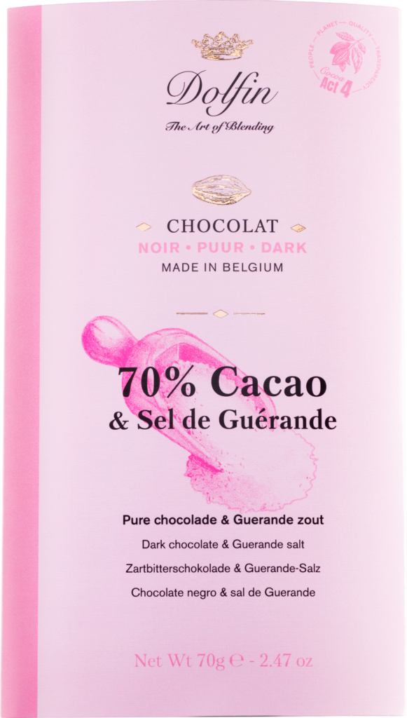 Dolfin Dunkle Schokolade 70% – Fleur de Sel (102806)