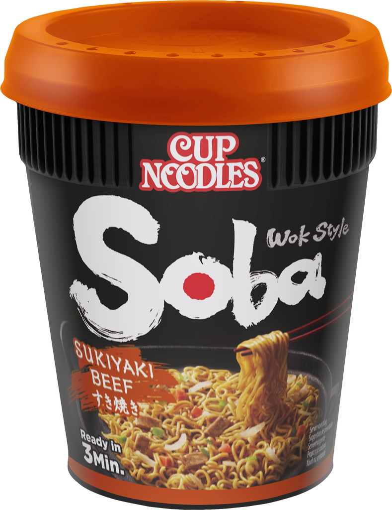 Nissin SOBA Cup Sukiyaki Beef (boeuf) (102946)