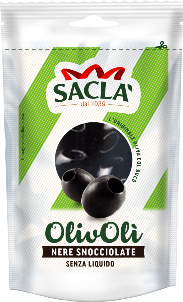 Saclà Black olives, gutted (110099)