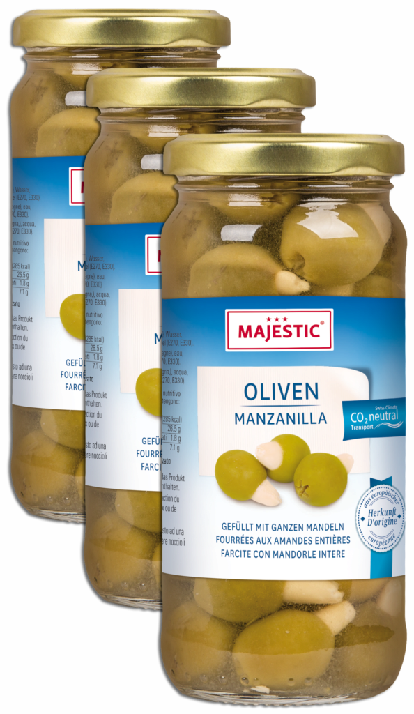 Majestic Olives green – almonds trio (110274)
