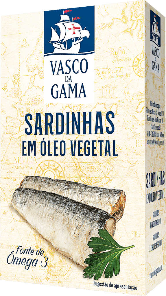 Vasco da Gama Sardinhas em óleo vegetal – Sardinen in Pflanzenöl (110448)