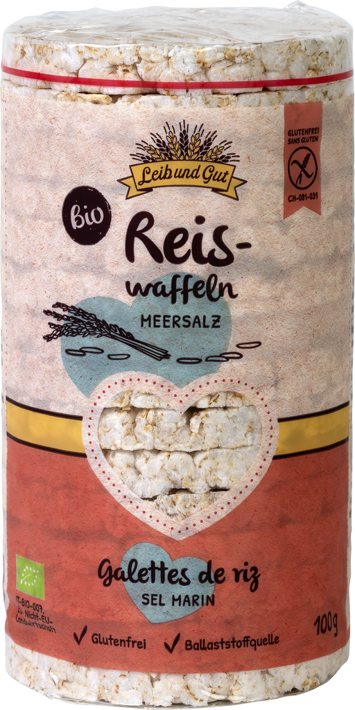 Leib und Gut Galettes de riz avec sel marin BIO (111041)