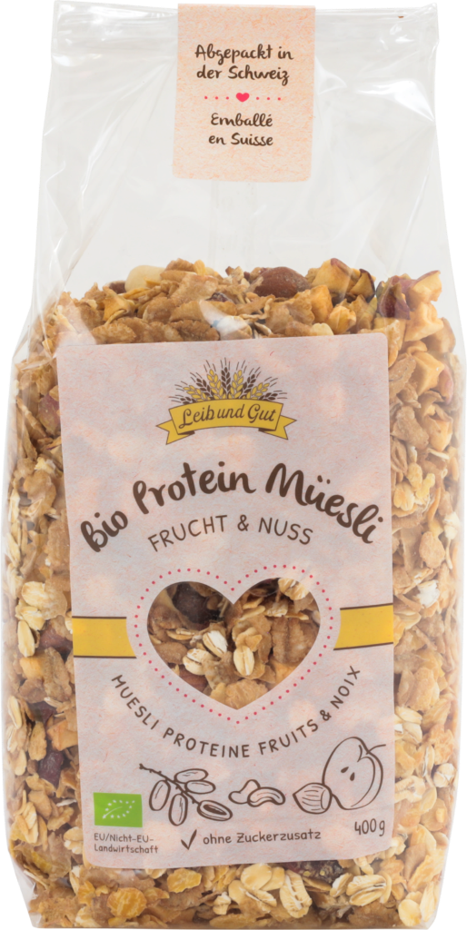 Leib und Gut Protein Müesli Frucht & Nuss BIO (111165)