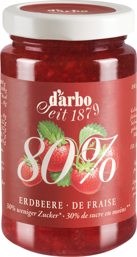 Darbo Pâte à tartiner à la fraise 80% de fruits (113445)