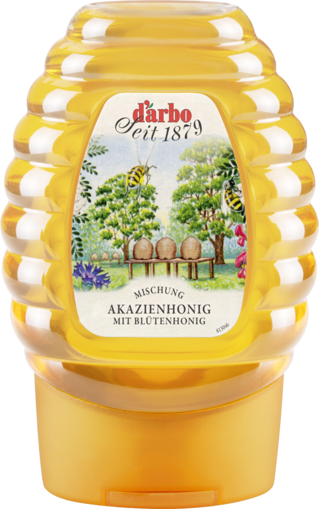 Darbo Acacia honey with Blossom honey dispenser (113543)