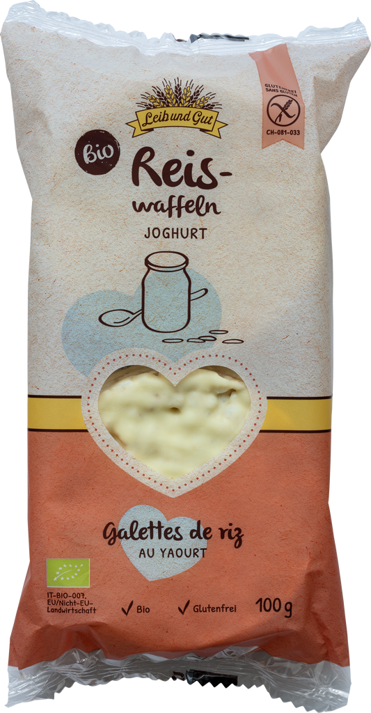 Leib und Gut Rice cakes with yoghurt coating ORGANIC (113639)