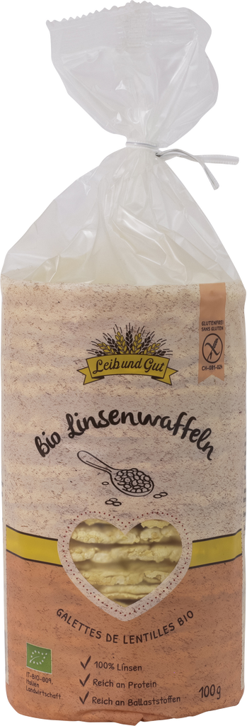 Leib und Gut Organic lentil cakes with salt (113788)