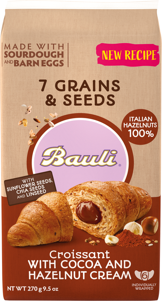 Bauli Croissant – cocoa/hazelnut – 7 cereals – 6 pcs (113802)