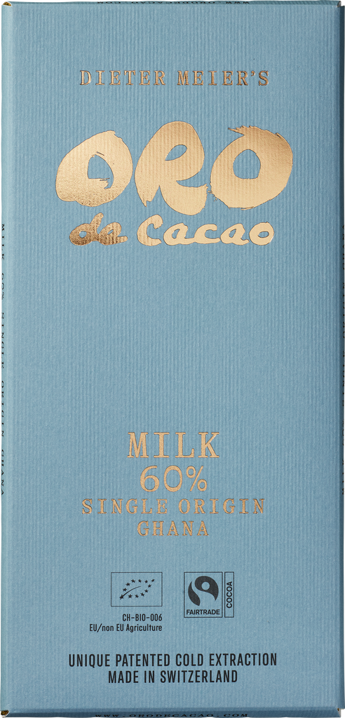Oro de Cacao Chocolat au lait 60% Ghana Bio (113819)