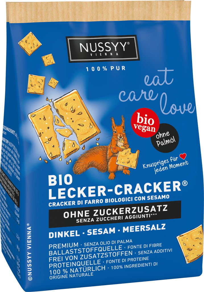 Nussyy Bio Cracker – Dinkel Sesam (114018)