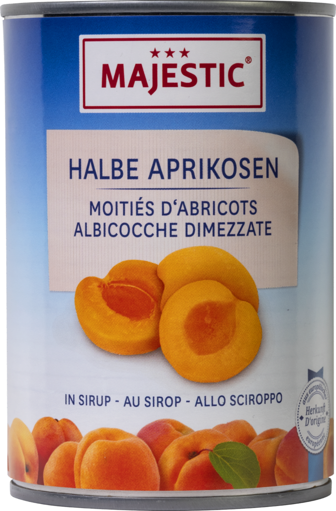 Majestic Aprikosen Hälften – Sirup (14350)
