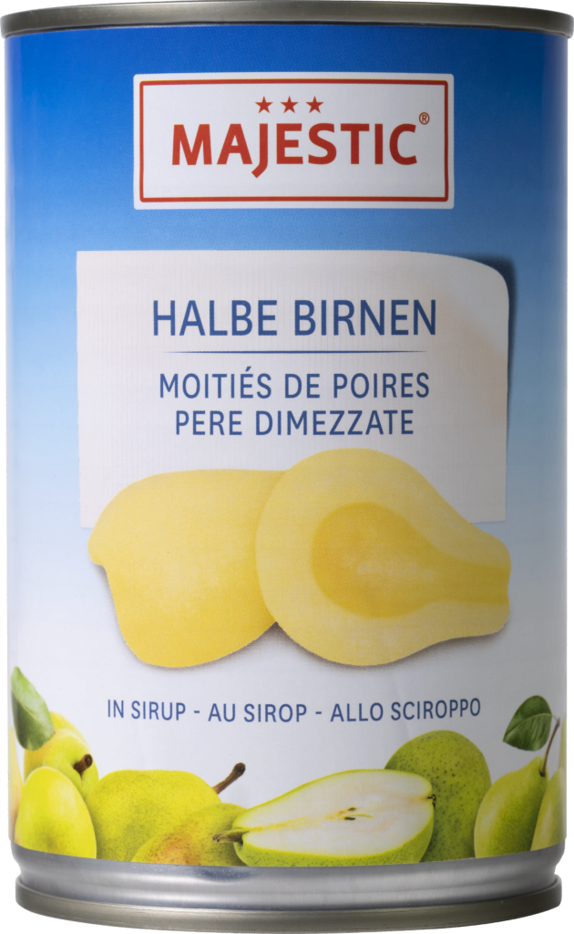 Majestic Pears halves – syrup (14570)