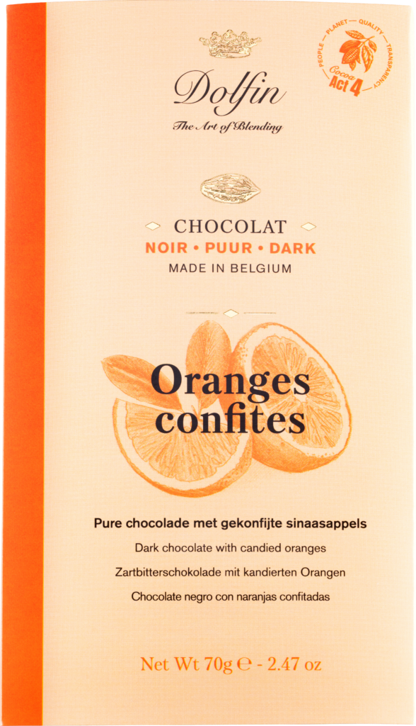 Dolfin Dark chocolate – orange peel (226000)