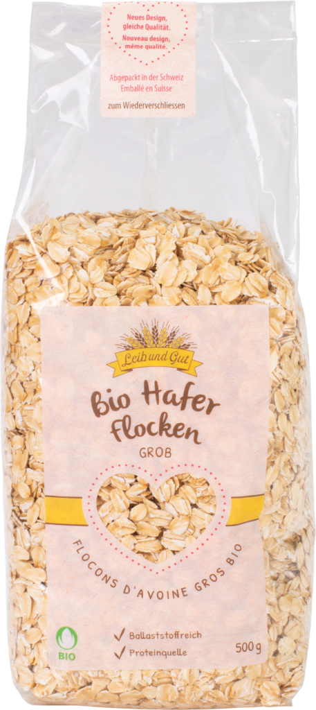 Leib und Gut oat flakes coarse ORGANIC Bud Import (24370)