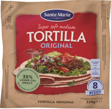 Santa Maria Soft tortillas – 8 piéces 21 cm (101552)