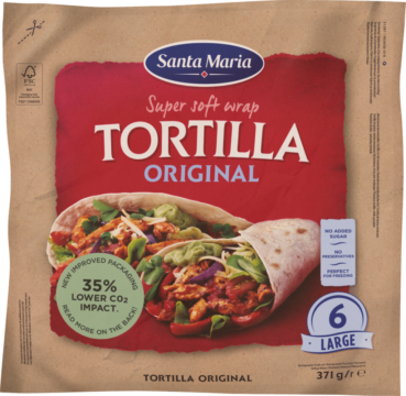 Santa Maria Wrap Tortillas Big 6 pieces ca. 24cm (101674)