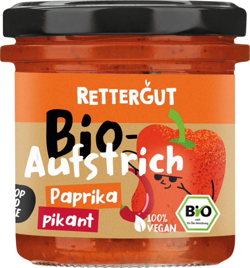 Rettergut Bio Aufstrich – Paprika pikant (111177)