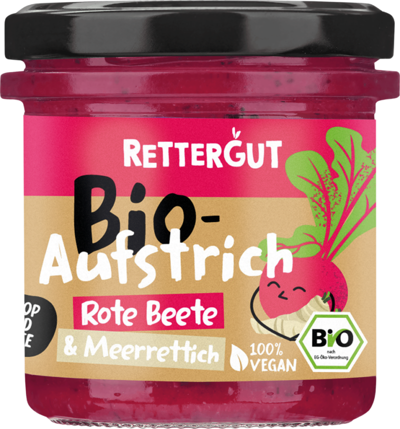 Rettergut Bio Aufstrich – Rote Beete Meerrettich (111178)