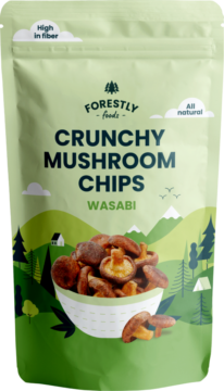 Forestly Foods Crunchy Mushroom Chips – Wasabi (113403)