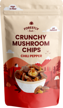 Forestly Foods Crunchy Mushroom Chips – chili (113404)