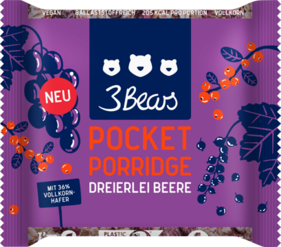 3Bears Pocket Porridge – 3 berries (113434)