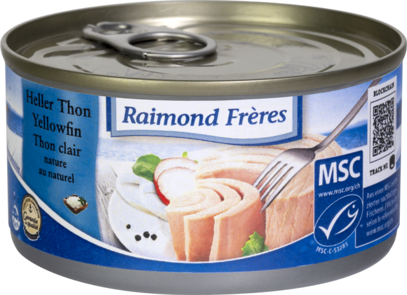 Raimond Frères MSC Yellowfin tuna chunks in brine (113528)