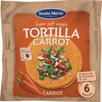 Santa Maria Soft Tortilla Carottes 6 pcs (113685)