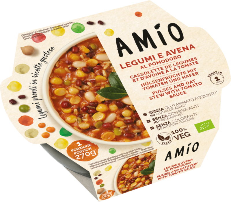 Amío Organic Legumes with tomatoes and oats (113697)