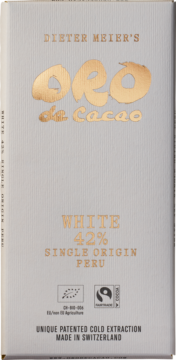Oro de Cacao Weisse Schokolade 42% Peru Bio (113820)
