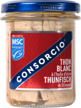 Consorcio MSC white tuna olive oil jar glass (113904)