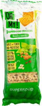 OH MY! Superfood Crackers – basilic & graines (114048)