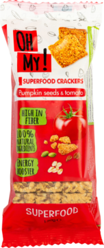 OH MY! Superfood Crackers – Kürbiskerne & Tomate (114050)