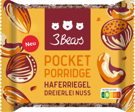 3Bears Pocket Porridge – dreierlei Nuss (114060)