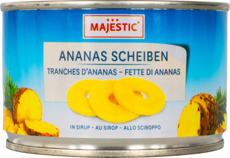 Majestic Ananas 4 Scheiben – Sirup (14010)