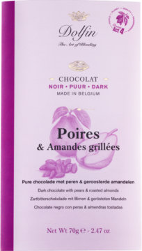 Dolfin Dark chocolate 52% – pears & almonds (226162)