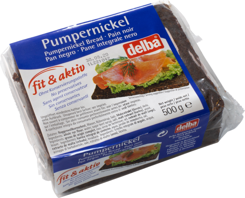 Delba Fit & Aktiv pumpernickel black bread (5193)