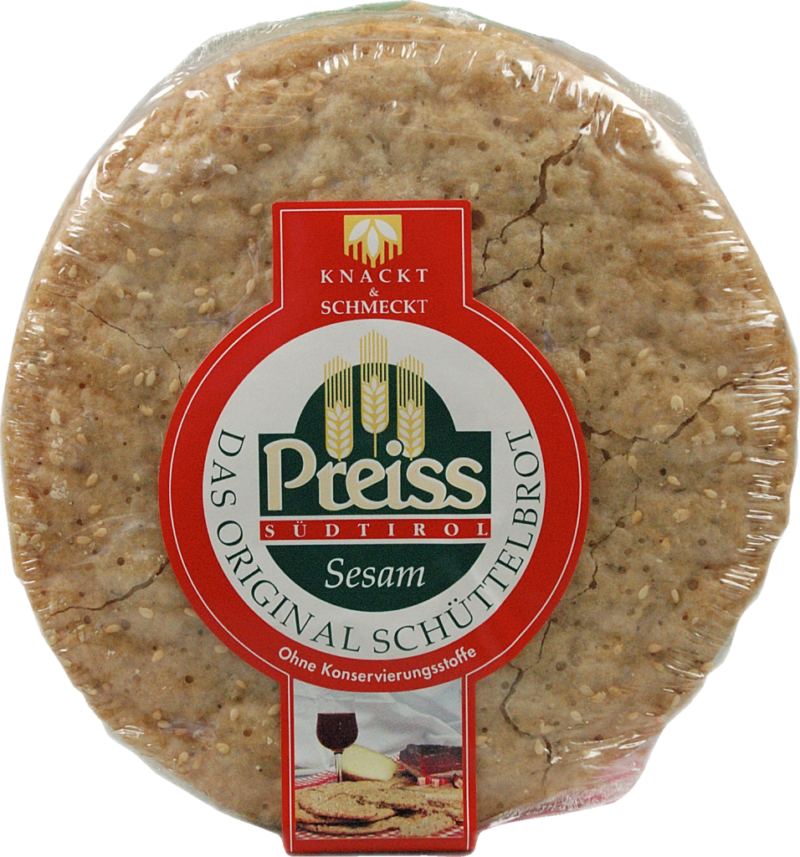 Preiss Typical bread of South Tyrol with sesame (4 slices (5295)